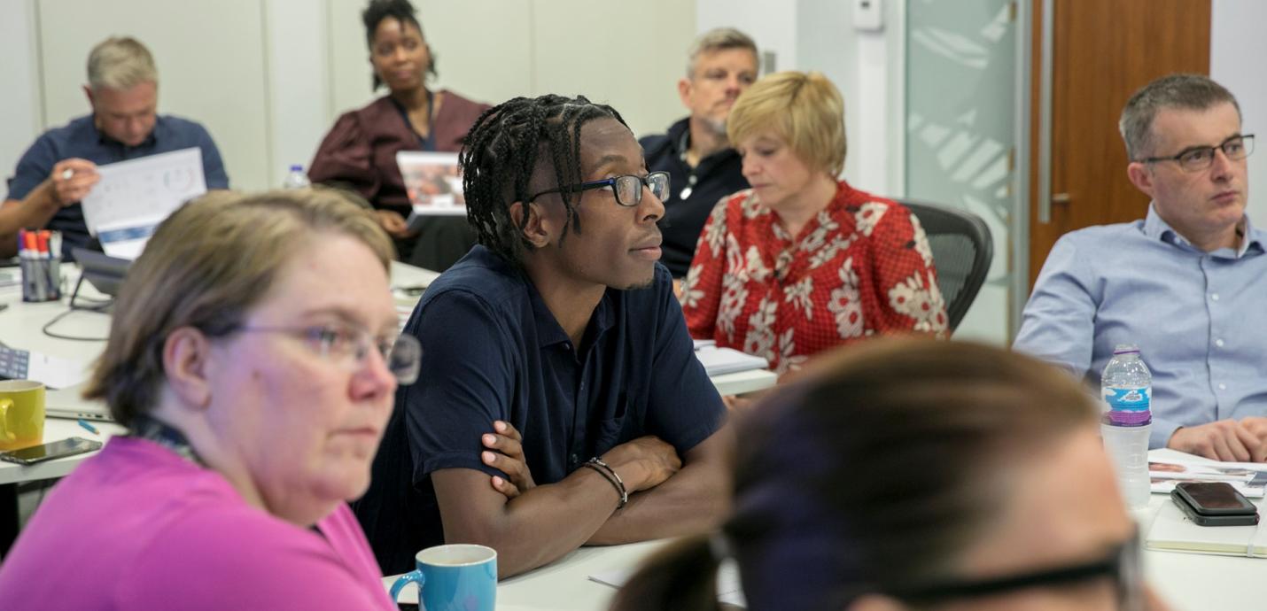 Group of staff taking part in the reverse mentor program