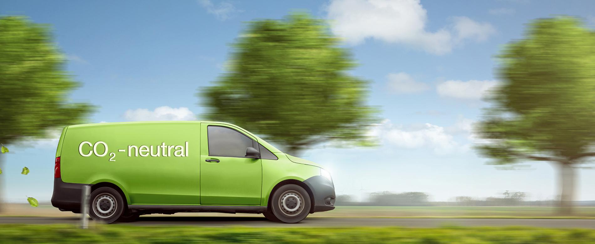 A vehicle with reduced CO2 emissions.