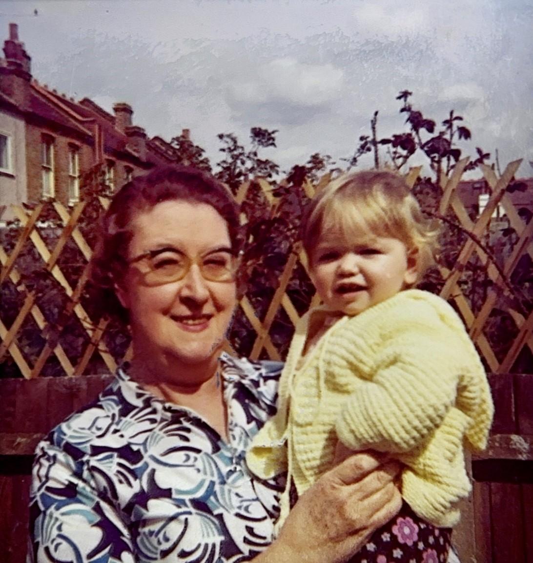 Constance Briggs with granddaughter Kathy Briggs