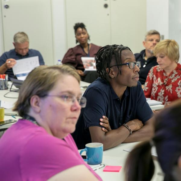 Group of staff taking part in the reverse mentor program