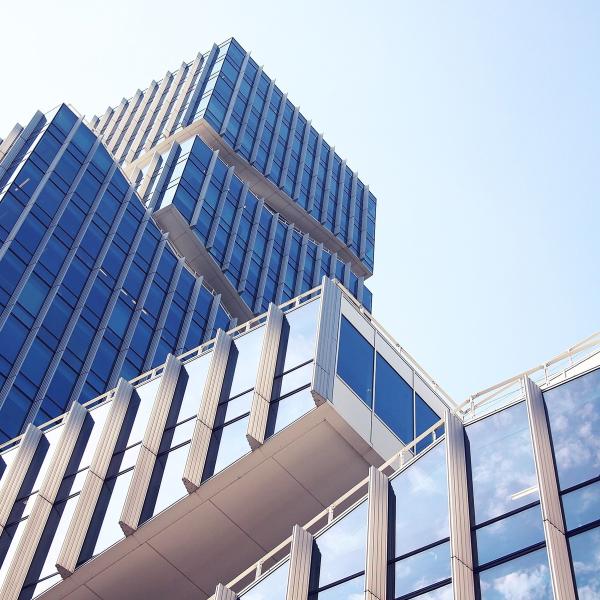 glass city buildings